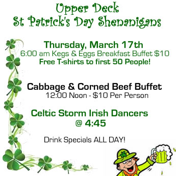 St Patrick's Day at Upper Deck
