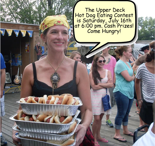 Upper Deck Hot Dog Eating Contest