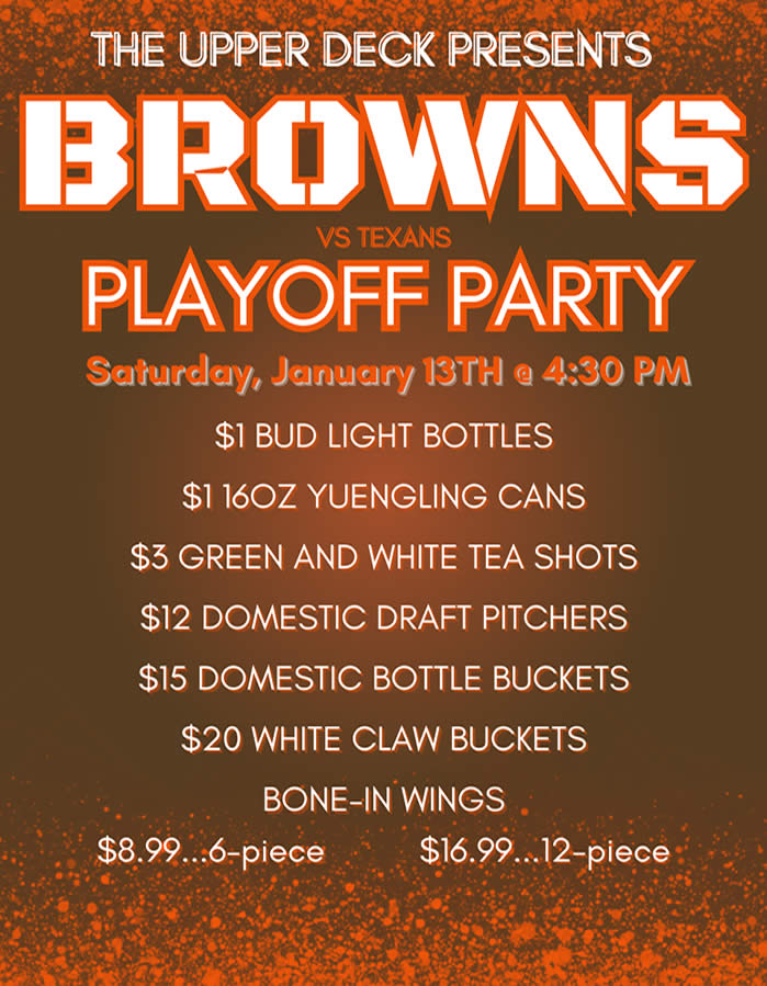 Browns vs. Texans Playoff Party - January 13